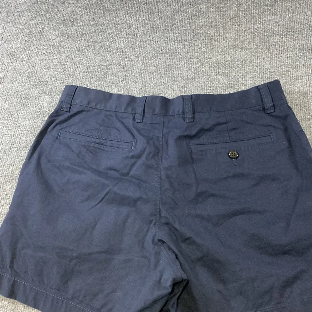J.Crew Mens 5 Inch Inseam Chino Shorts Navy Blue Size 31 Cotton Summer Oarsman